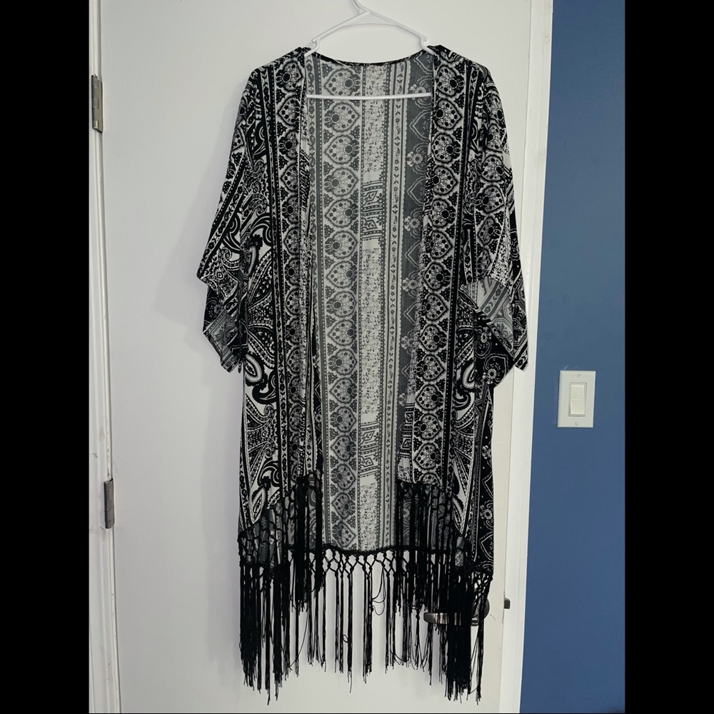 Black & White Kimono
